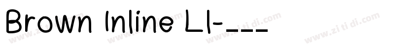 Brown Inline Ll字体转换